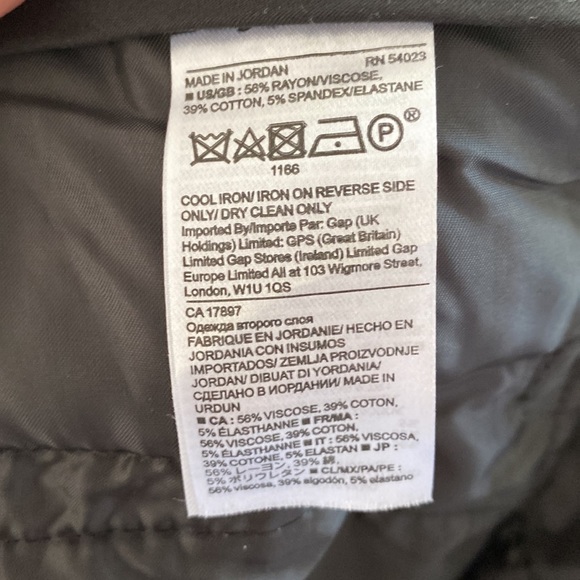 Banana Republic | Black W/ White Stripes Sloan Fit Pants, Size 4 - Picture 6 of 6